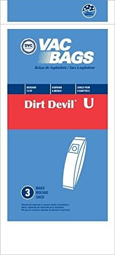DVC Royal Dirt Devily סוג U תיקים שואבים אבק אולטרה תוצרת בארהב [36 תיקים]